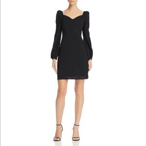 En Crème Women's Puff Sleeve Button Down A-Line Mini Dress